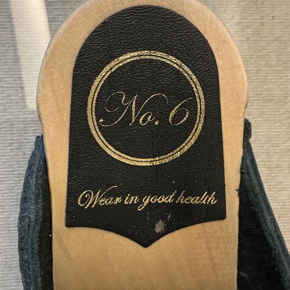 No. 6 Black Mules & Clogs - Picture 2 of 7